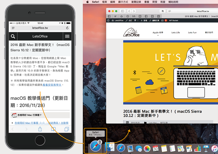【Handoff】让 iPhone 与 Mac 间的内容来去自如