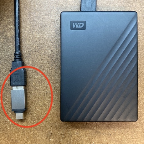 USB to Type-C转接头异常导致Mac读不到硬盘
