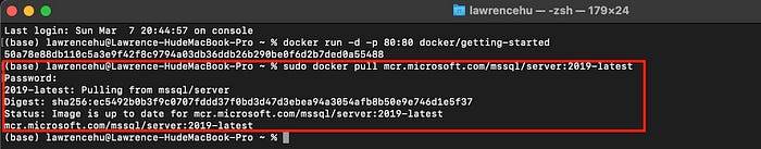 在Macbook上透过Docker运行MSSQL
