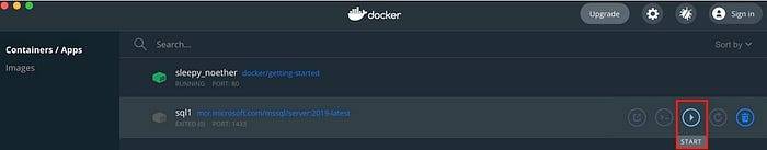 在Macbook上透过Docker运行MSSQL