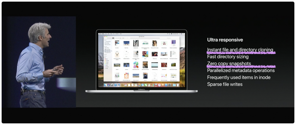 WWDC 中，那个一秒复制所有文件是怎么做到的
