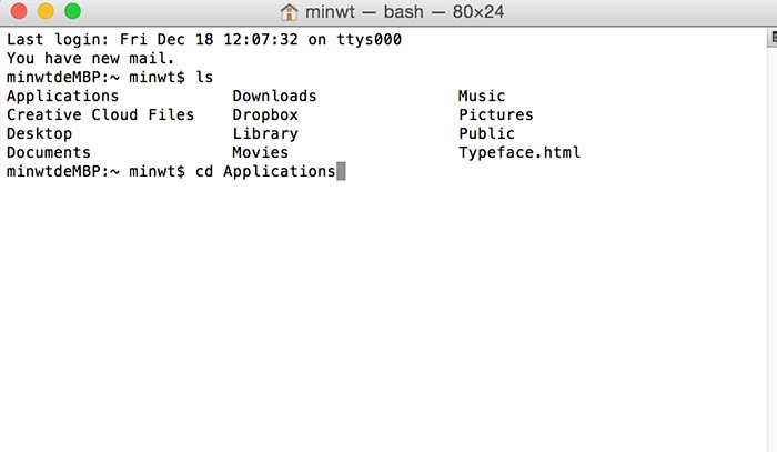 Mac OS X Terminal 终端机常用语法教学