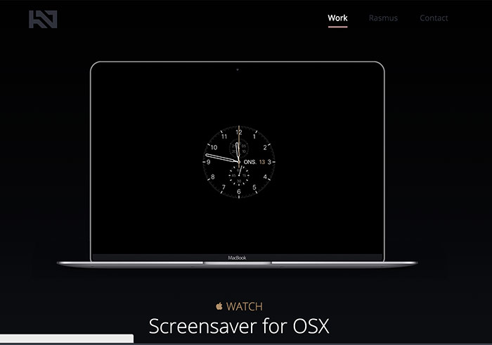 将Apple Watch的表面时钟，变成MAC的屏幕保护程序