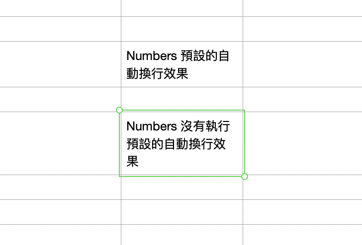 Numbers 教学：单元格换行、表格自动换行的技巧