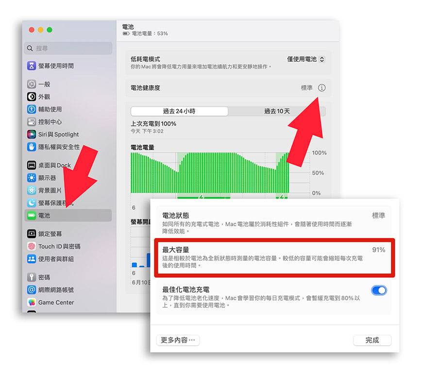 如何查看 Mac 电池健康度？ Mac 显示电池未充电、电池百分比不增反减？