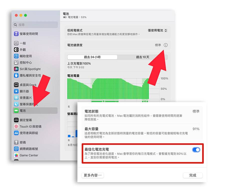 如何查看 Mac 电池健康度？ Mac 显示电池未充电、电池百分比不增反减？