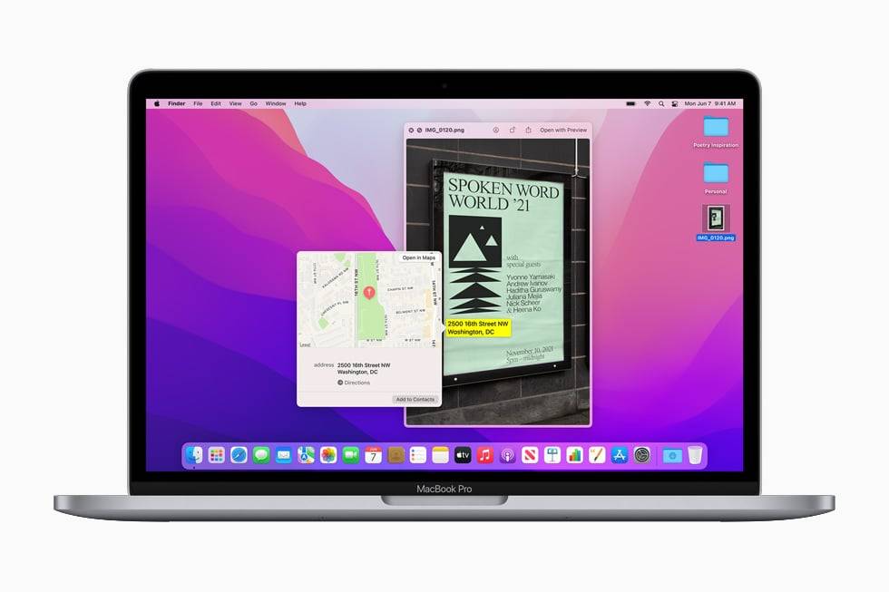 macOS 12 Beta 4 释出！ 原况文字终于可以在Intel版的Mac上使用了