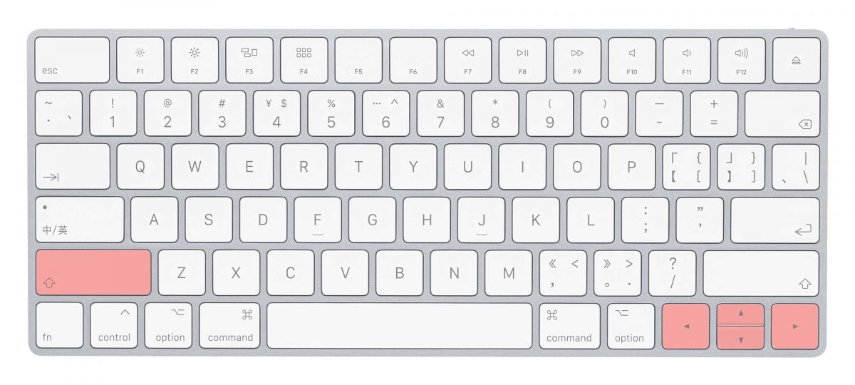 Mac 打字 技巧 选取文字 快捷键
