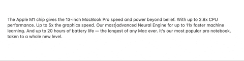 Mac 用快捷键选取文字，打字时不用鼠标省时又省力