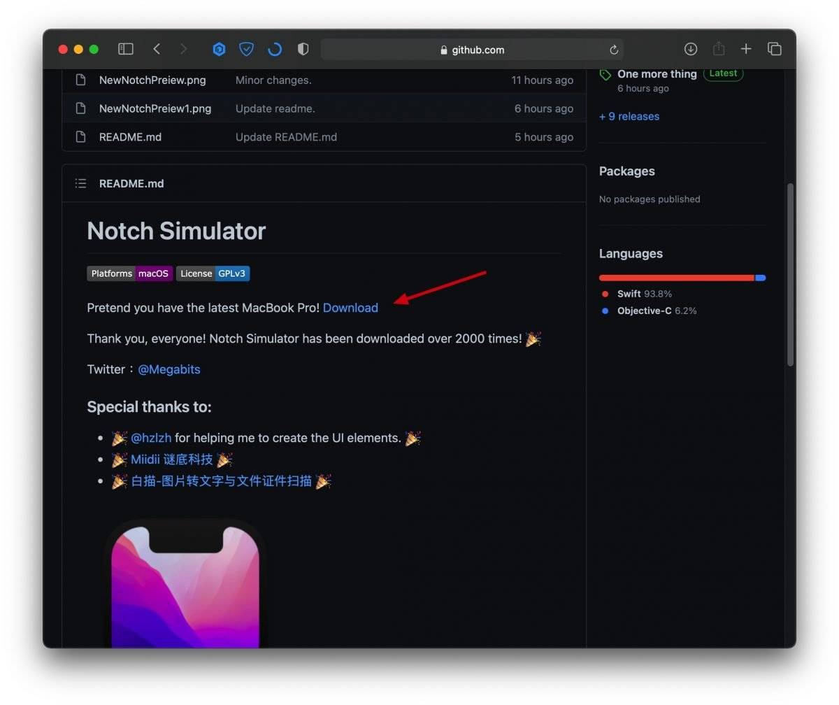 下手最新 MacBook Pro 前，用这个 App 看看你能否习惯上方的浏海