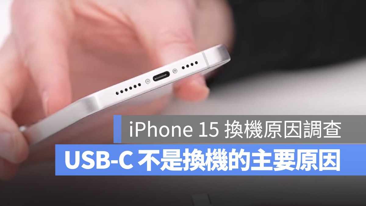 网友票选换 iPhone 15 的理由，前三名竟不包含 USB-C 充电
