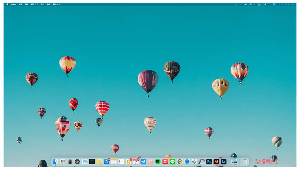 Mac 照片设为壁纸：右键 > 服务 > 设置桌面图片
