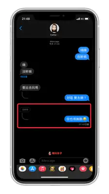 iOS14 iMessage 信息新功能：引用回覆、标记、钉选联系人、群组大头贴