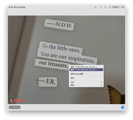 Mac 照片文字分辨与翻译怎么用？原况文字一键将图片转文字