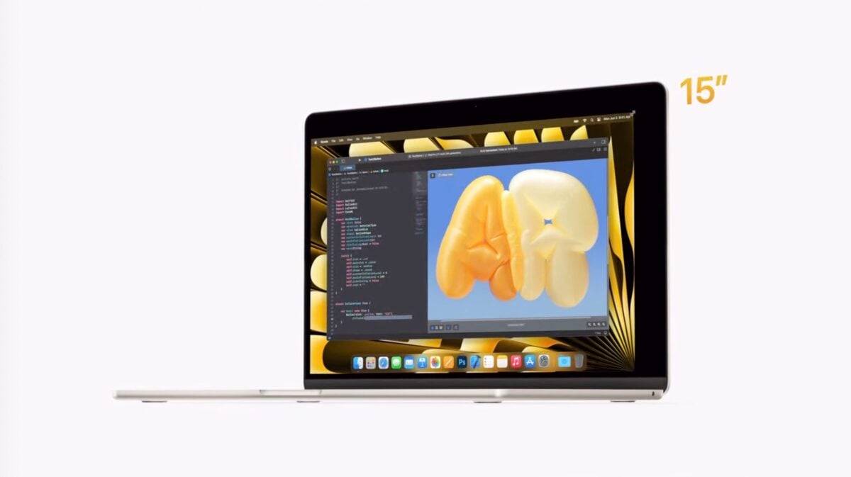 【WWDC 2023】15 吋 MacBook Air 推出，搭载 M2 芯片，售价 1299 美元起