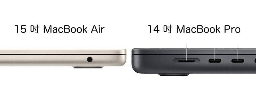 15寸MacBook Air与14寸MacBook Pro规格差异比较：选购攻略总整理