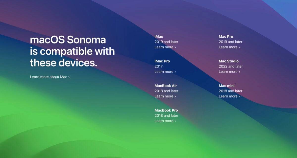 macOS Sonoma 六大新功能有限制！ 只有Apple芯片的Mac才能用