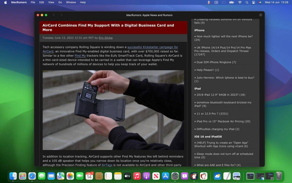 macOS Sonoma 全新网页 App 功能：把网页做成 App 使用更方便