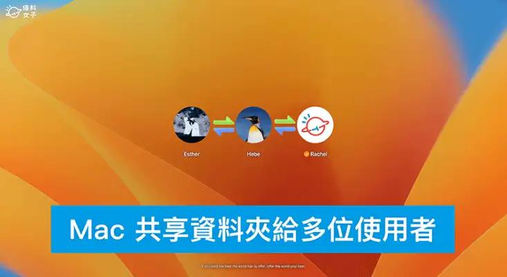 Mac 共享资料夹怎么用？让同一台 Mac 多个使用者互相分享档桉与资料！