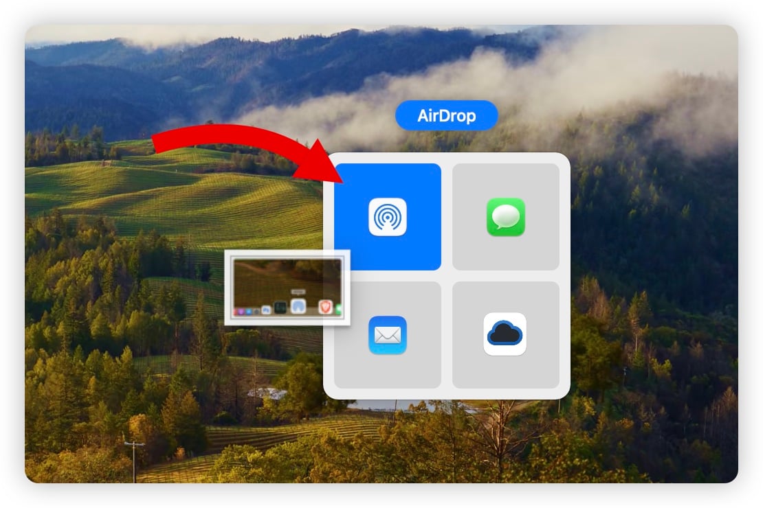 Mac AirDrop 快速启用 快速使用 技巧