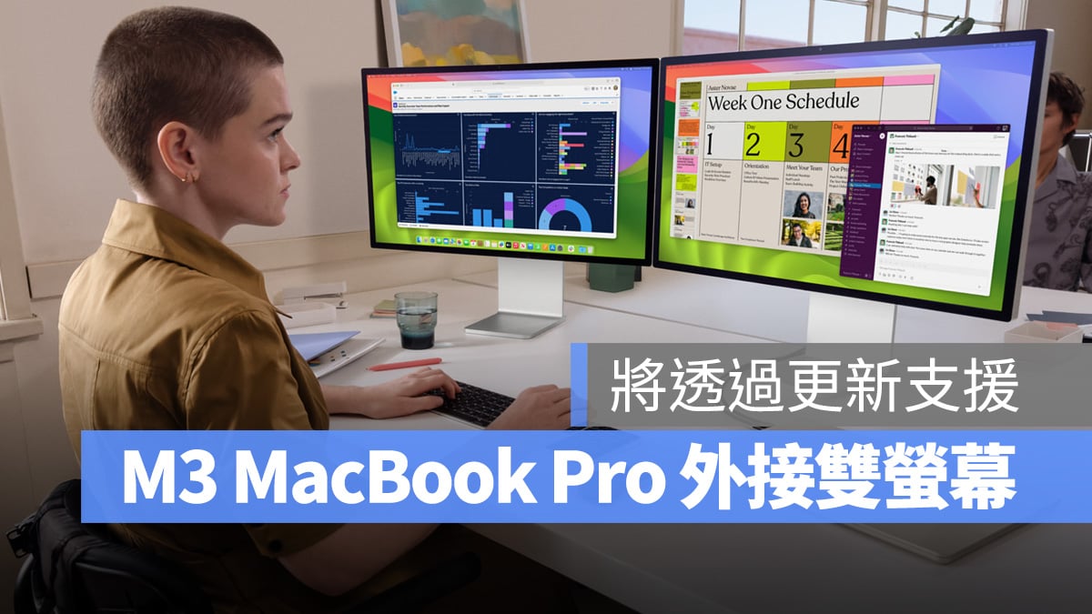 M3 MacBook Air M3 MacBook Pro 外接双屏幕