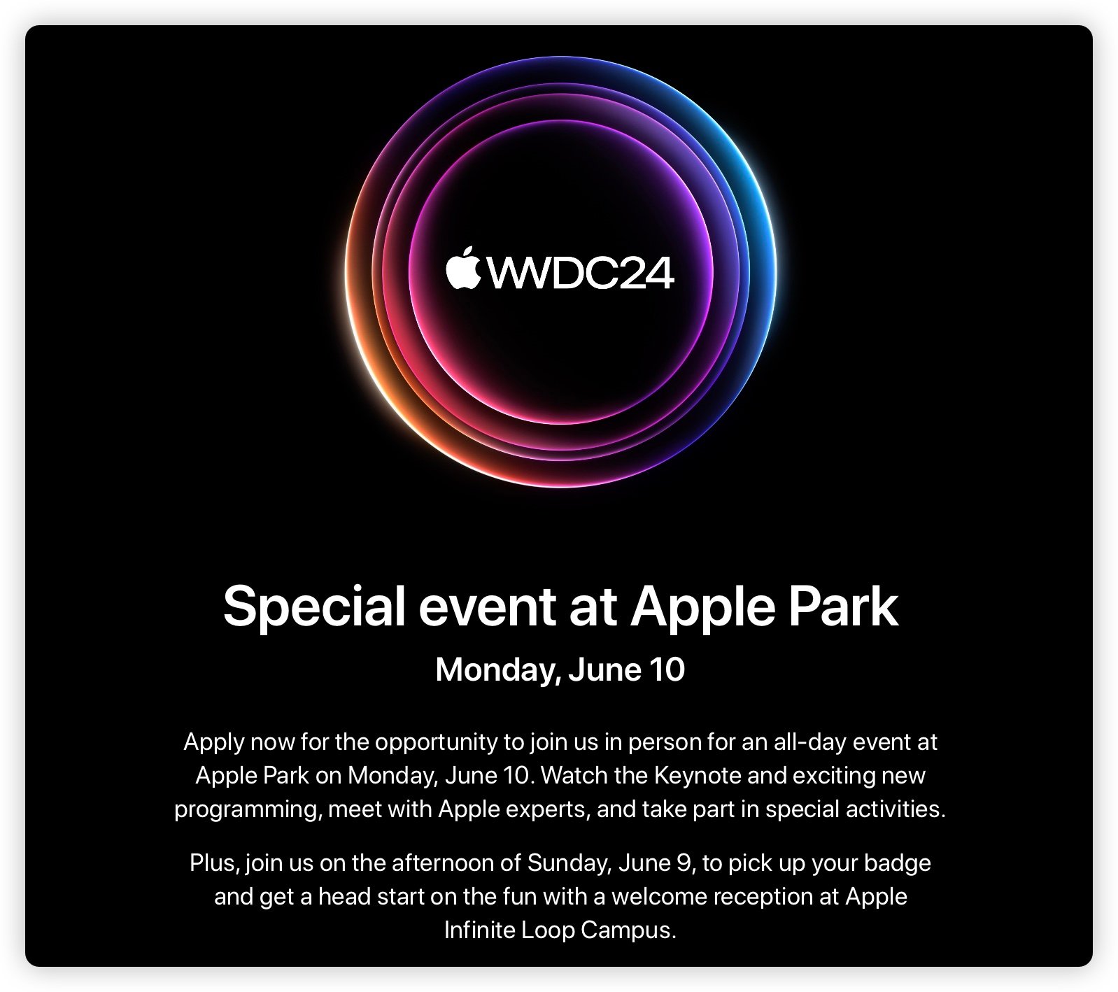 WWDC 2024 发布会 iOS 18 iPadOS 18 macOS 15 visionOS 2 watchOS 11
