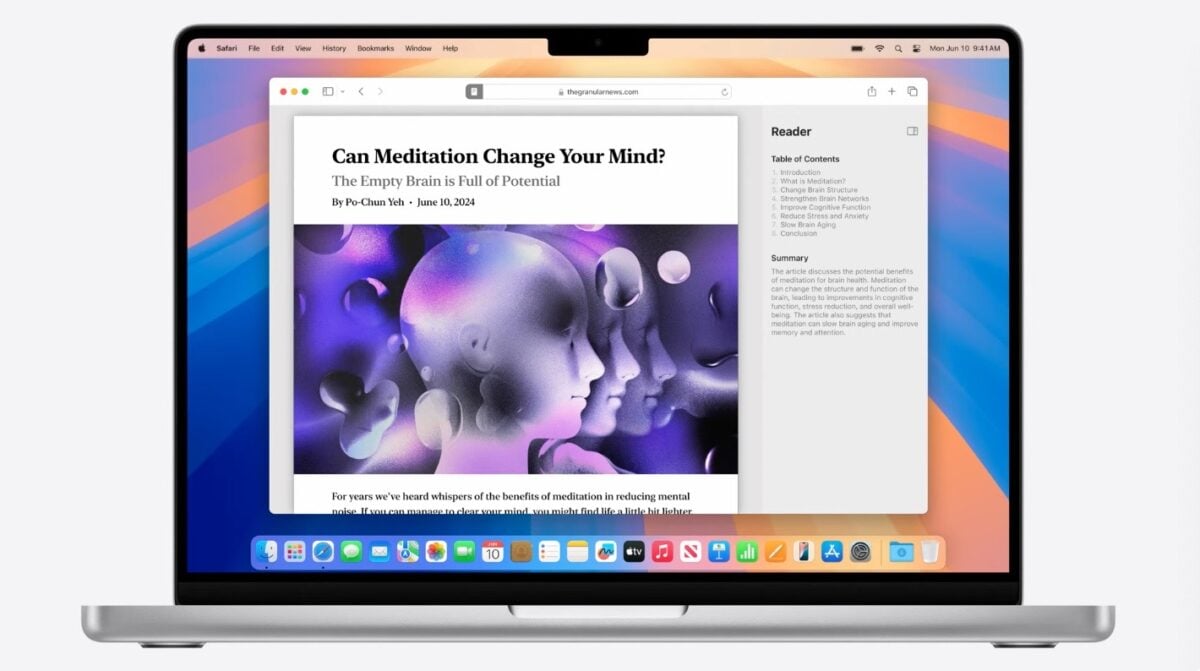 【WWDC 2024】macOS 15 命名 Sequoia、直接操控 iPhone、Safari 摘要网页重点