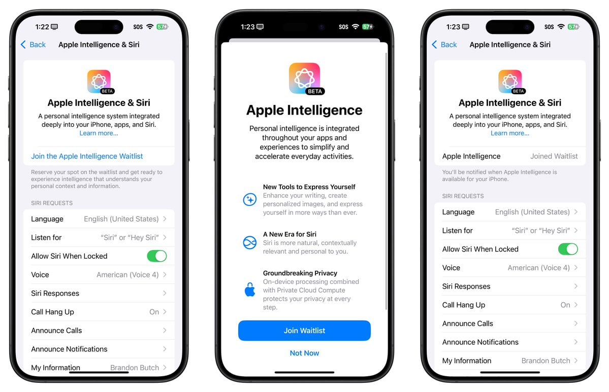 iOS 18.1 Beta macOS 15.1 iPadOS 18.1 Beta Apple Intelligence 更新