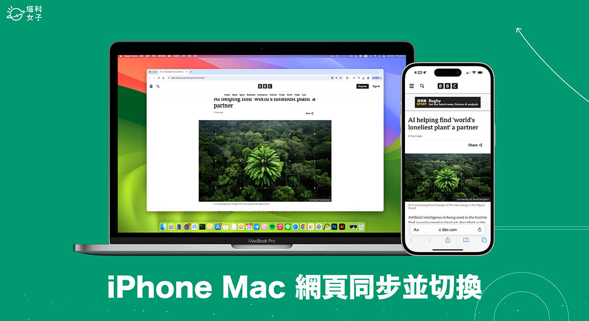 iPhone Mac 网页同步教学，在 iPhone 和 Mac 之间无缝切换网页