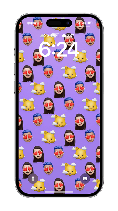 iPhone Memoji 壁纸製作教学，建立专属 Memoji 贴图壁纸
