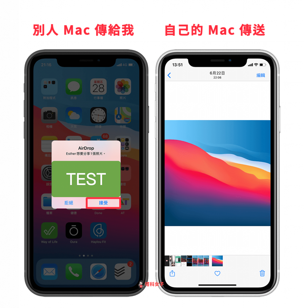 Mac 如何使用 AirDrop 传文件/照片/影片 到 iPhone？完整教学