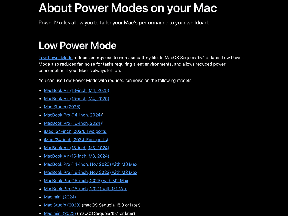 全新 Mac Studio 确认支持「低耗电模式」，可降低风扇噪音 - 麦克哥