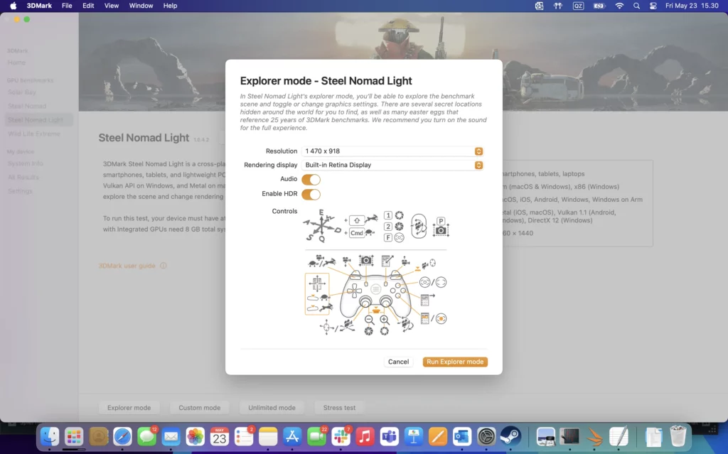 原生版 3DMark 性能测试工具登陆 macOS
