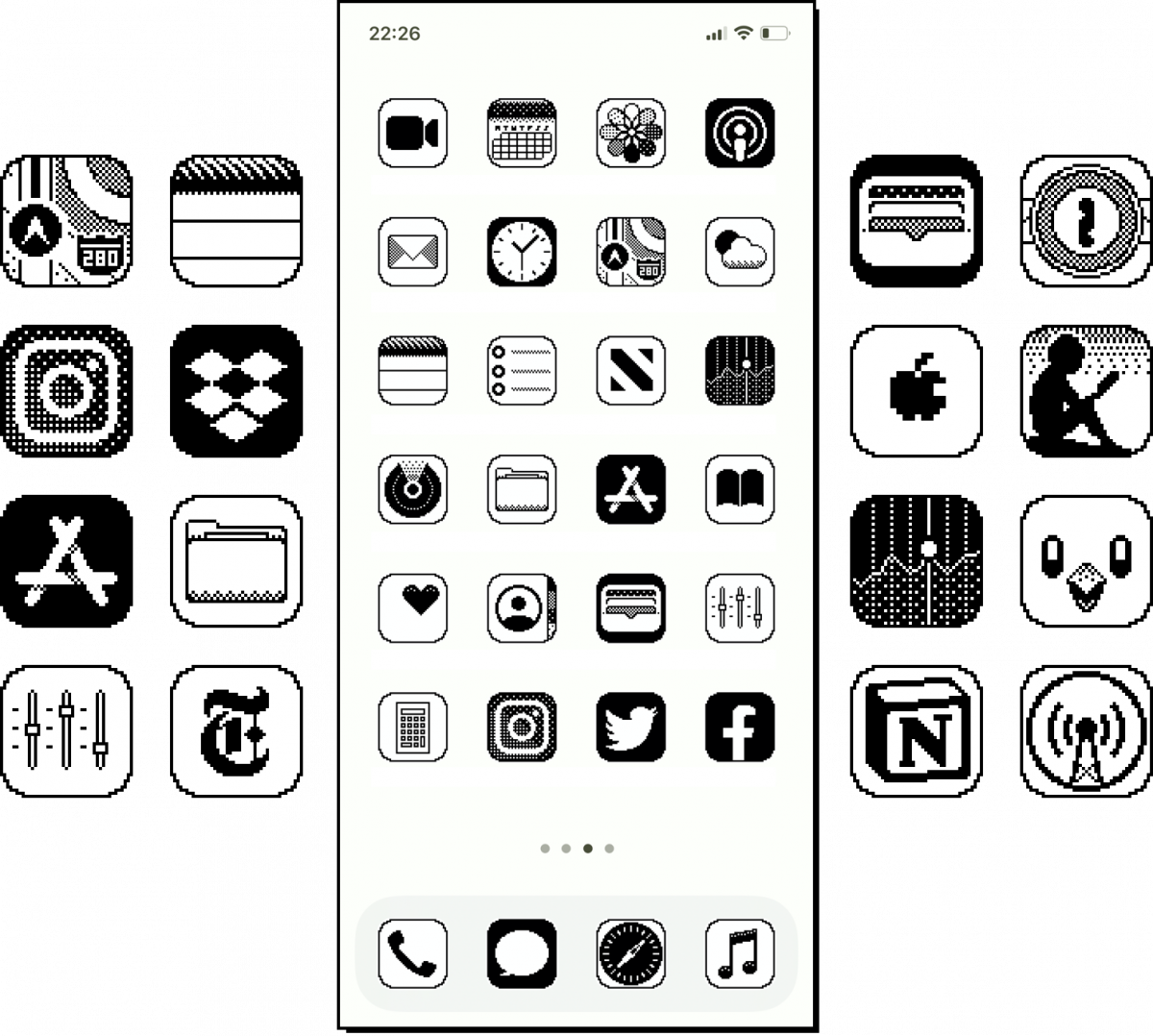 替 iPhone 换上 1984 年的 Mac 电脑主题风格