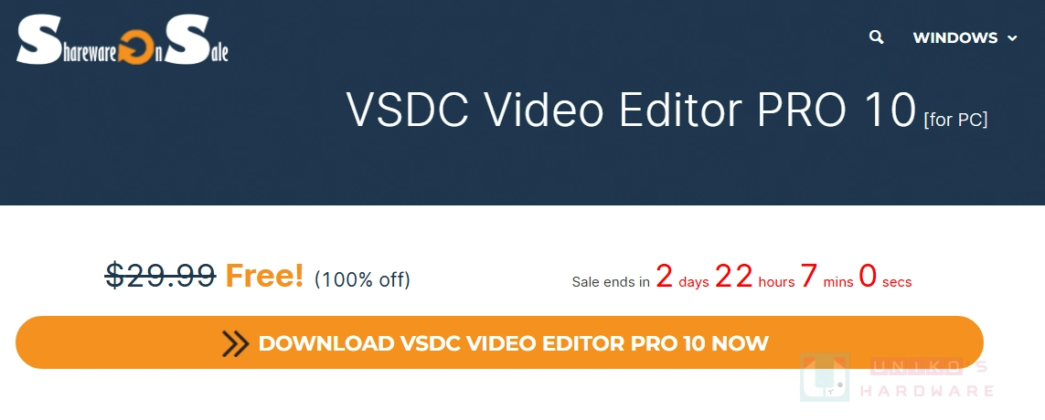 [限时免费] VSDC Video Editor PRO 10 视频剪辑软件