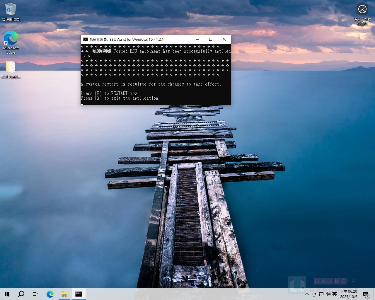 ESU Assist for Windows 10 延长更新注册工具