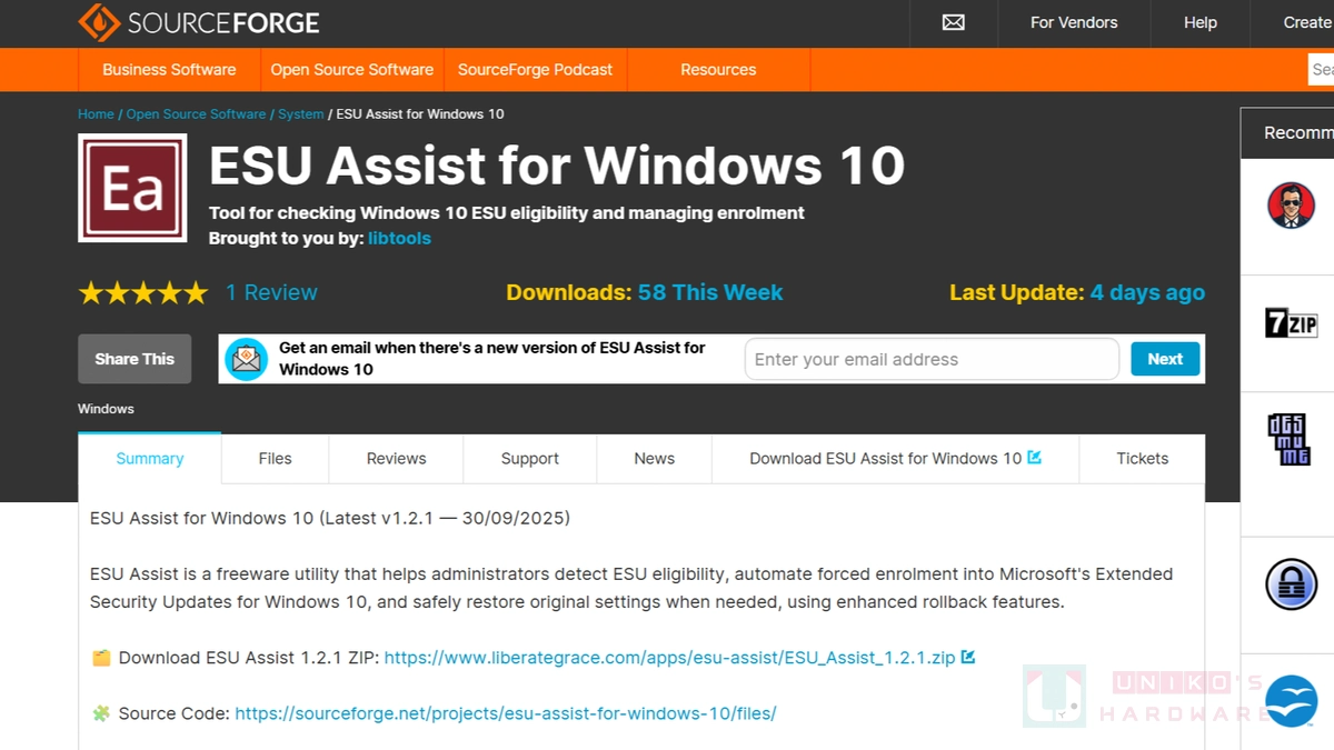 ESU Assist for Windows 10 延长更新注册工具