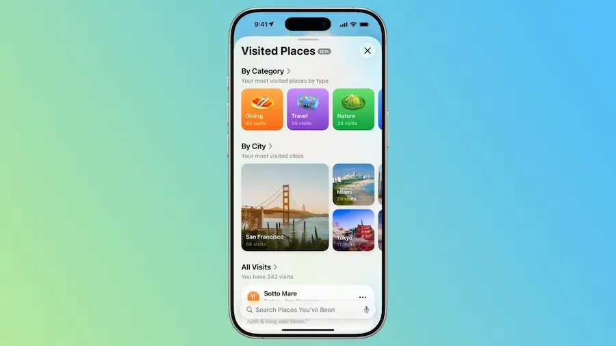 什么是Apple地图造访过的地点