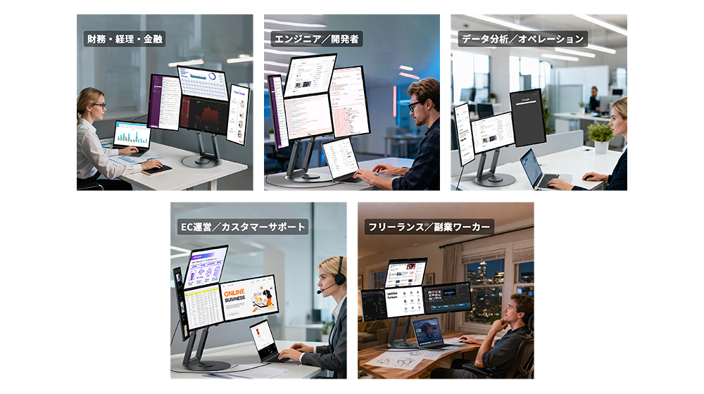 磁吸拼图屏幕真实现！ WiseeLAB 推出磁吸式五画面神器 - 麦克哥