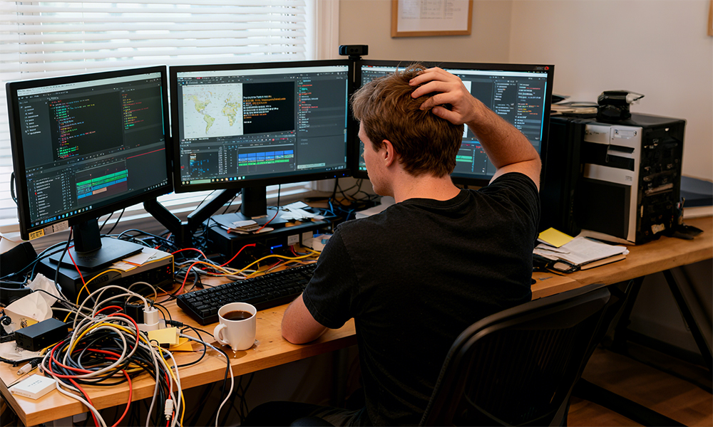 磁吸拼图屏幕真实现！ WiseeLAB 推出磁吸式五画面神器 - 麦克哥