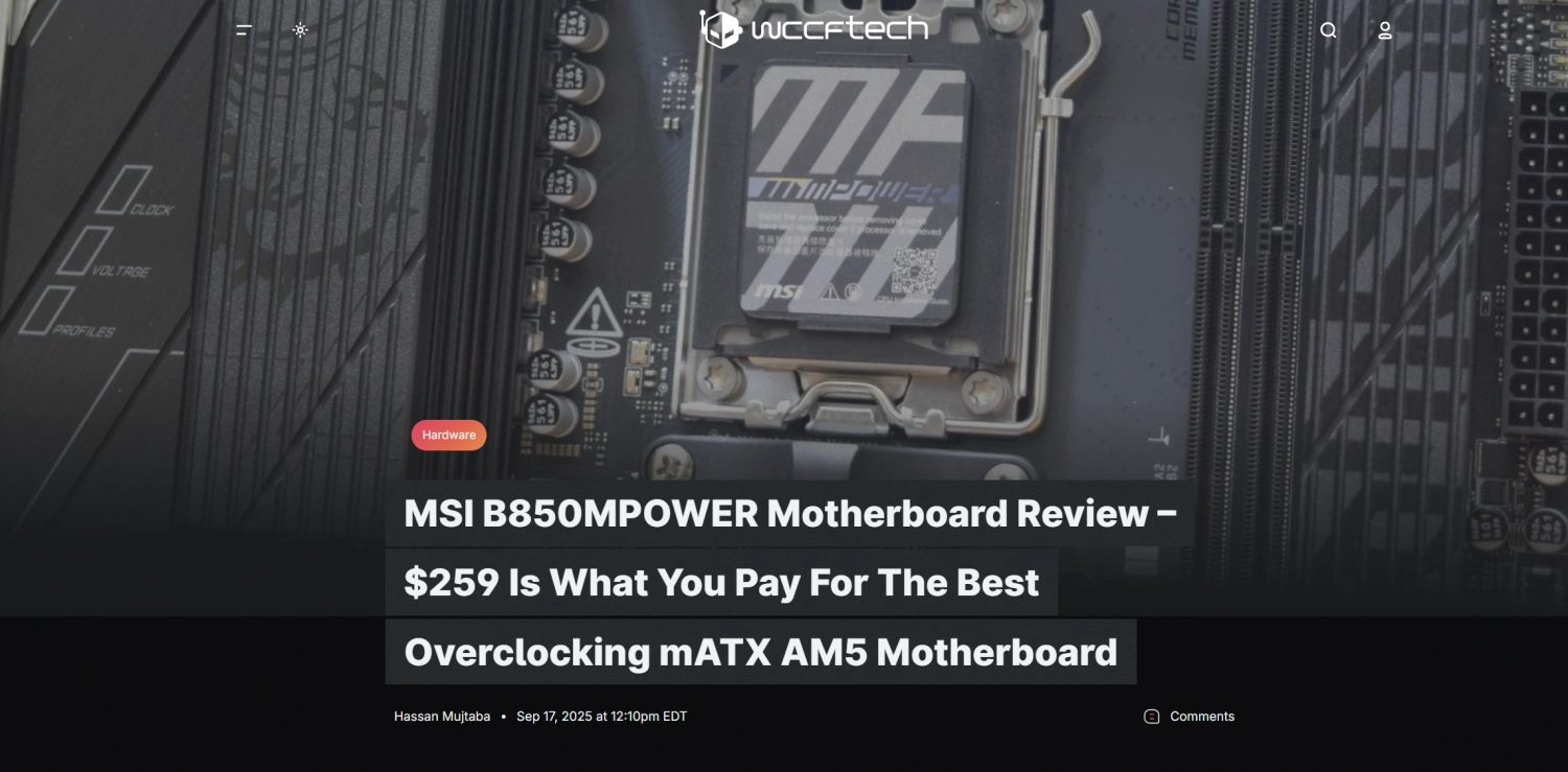 MSI B850MPOWER 震撼登陆美国市场！